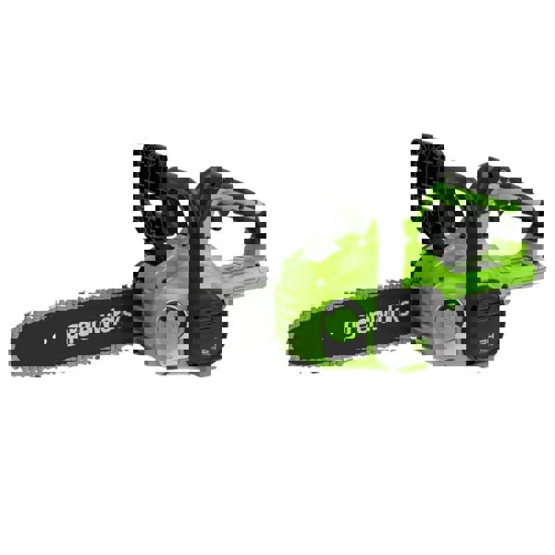 Изображение товара Пила аккумуляторная Greenworks 2007707 24 В шина 25 см АКБ и ЗУ не в комплекте и перчатки