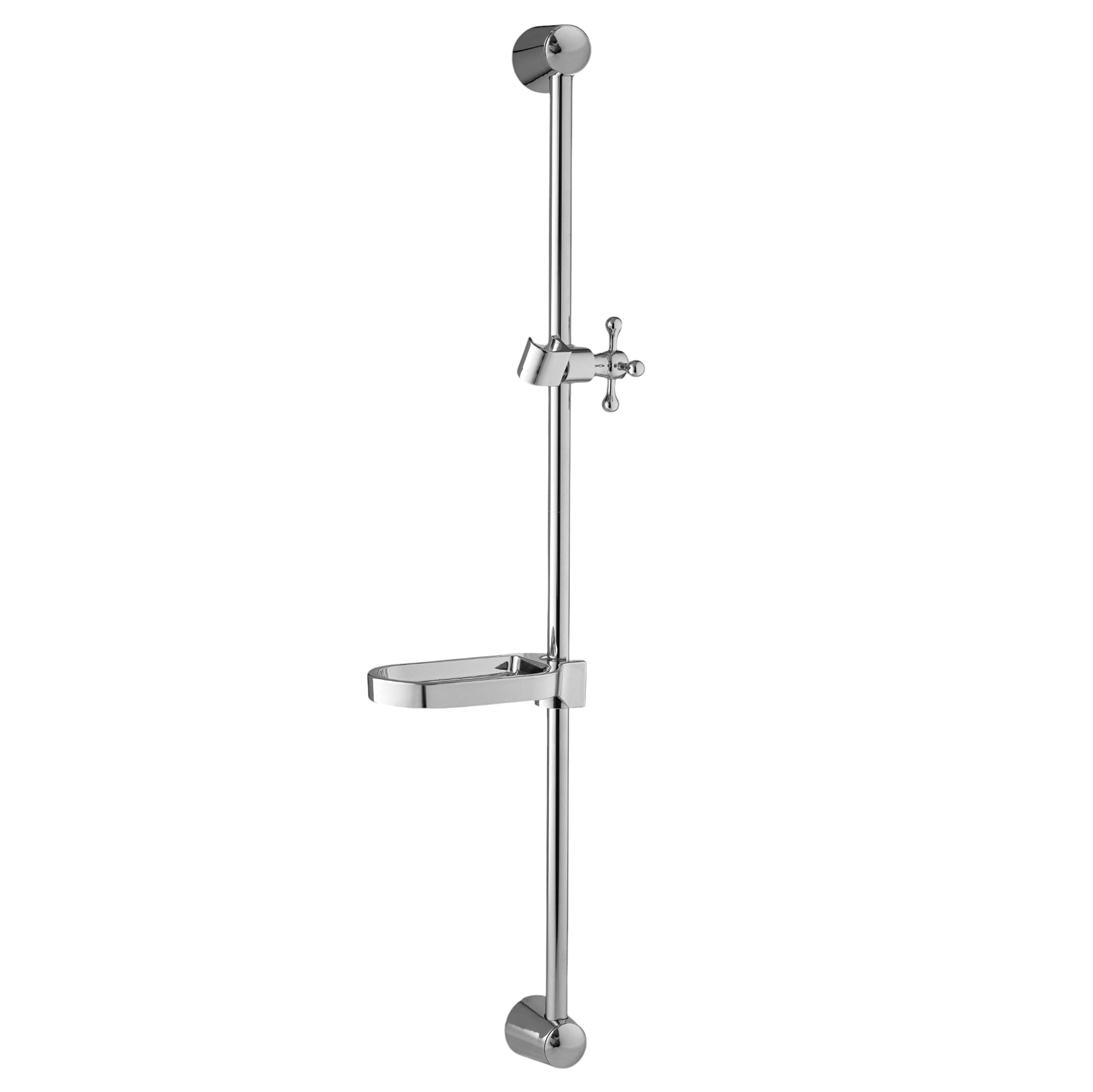 Изображение товара Душевая стойка высотой Potato P9024 76 см с мыльницей и кронштейном для душевой лейки цвет хром