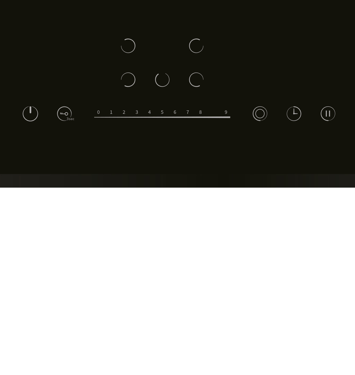 Изображение товара Электрическая варочная панель Lex EVH 772 A BL 77 см 5 конфорок черная