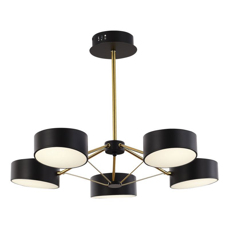 Изображение товара Светильник настенно-потолочный светодиодный VALLE черно-золотой EVOLUCE