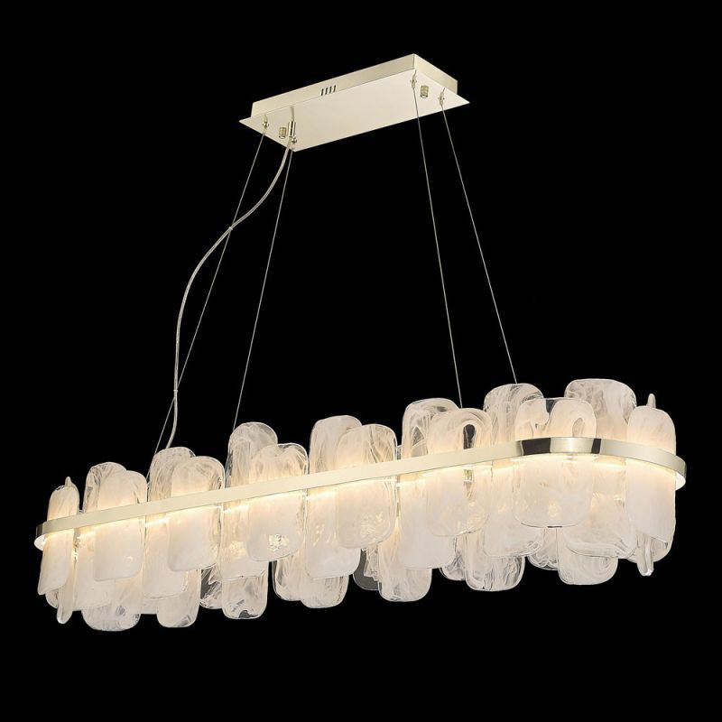 Изображение товара Люстра подвесная светодиодная Wertmark Nelly we158.32.323 60 м² теплый белый (желтый) свет цвет жёлтый/золотой