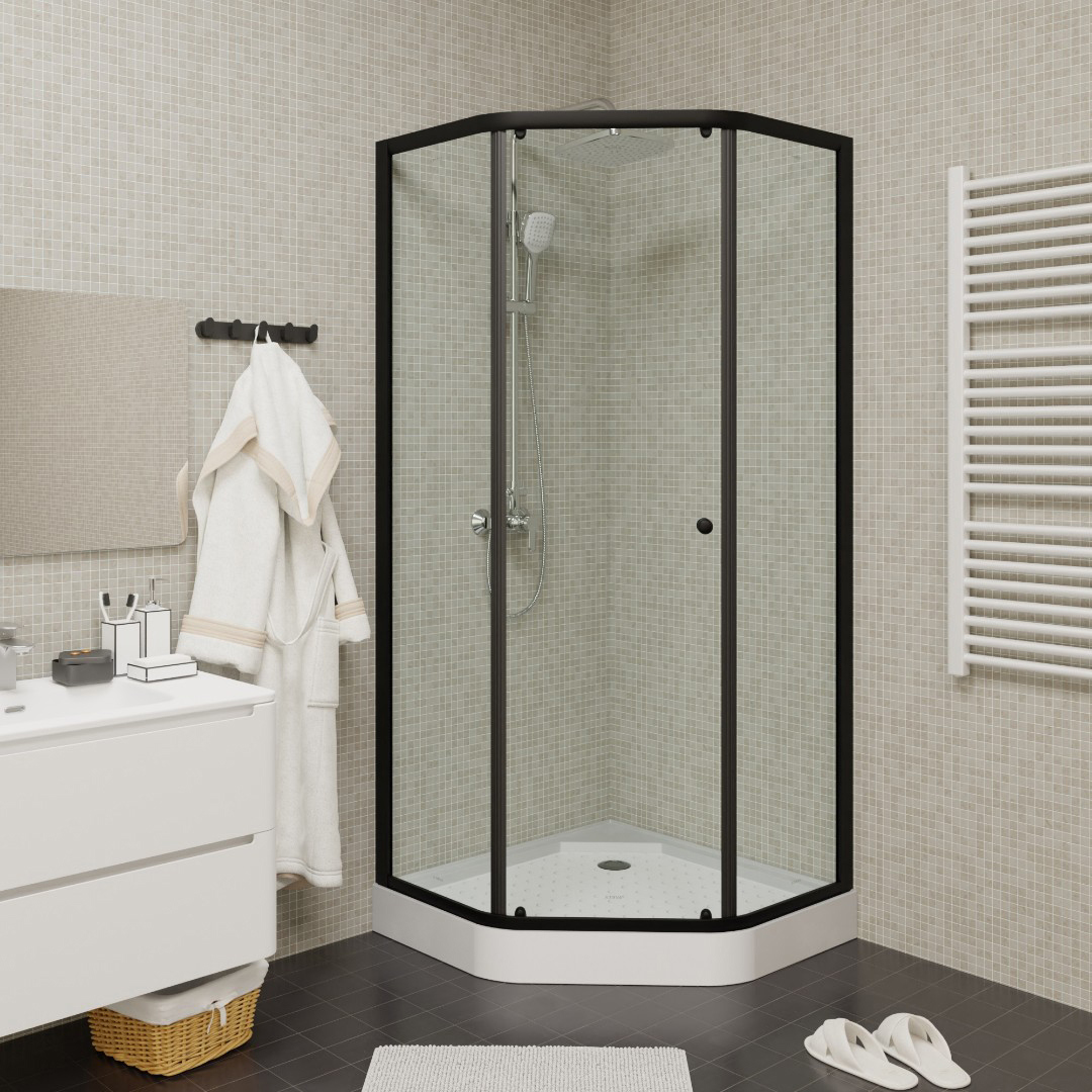 Изображение товара Душевой уголок Parly ZEP91B 8786 С поддоном 90x90см