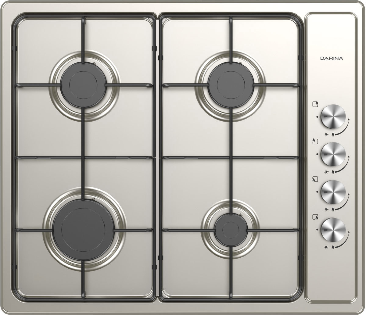 Изображение товара Газовая варочная панель Darina T1 BGM 341 12 X 59 см 4 конфорки цвет нержавеющая сталь 216542