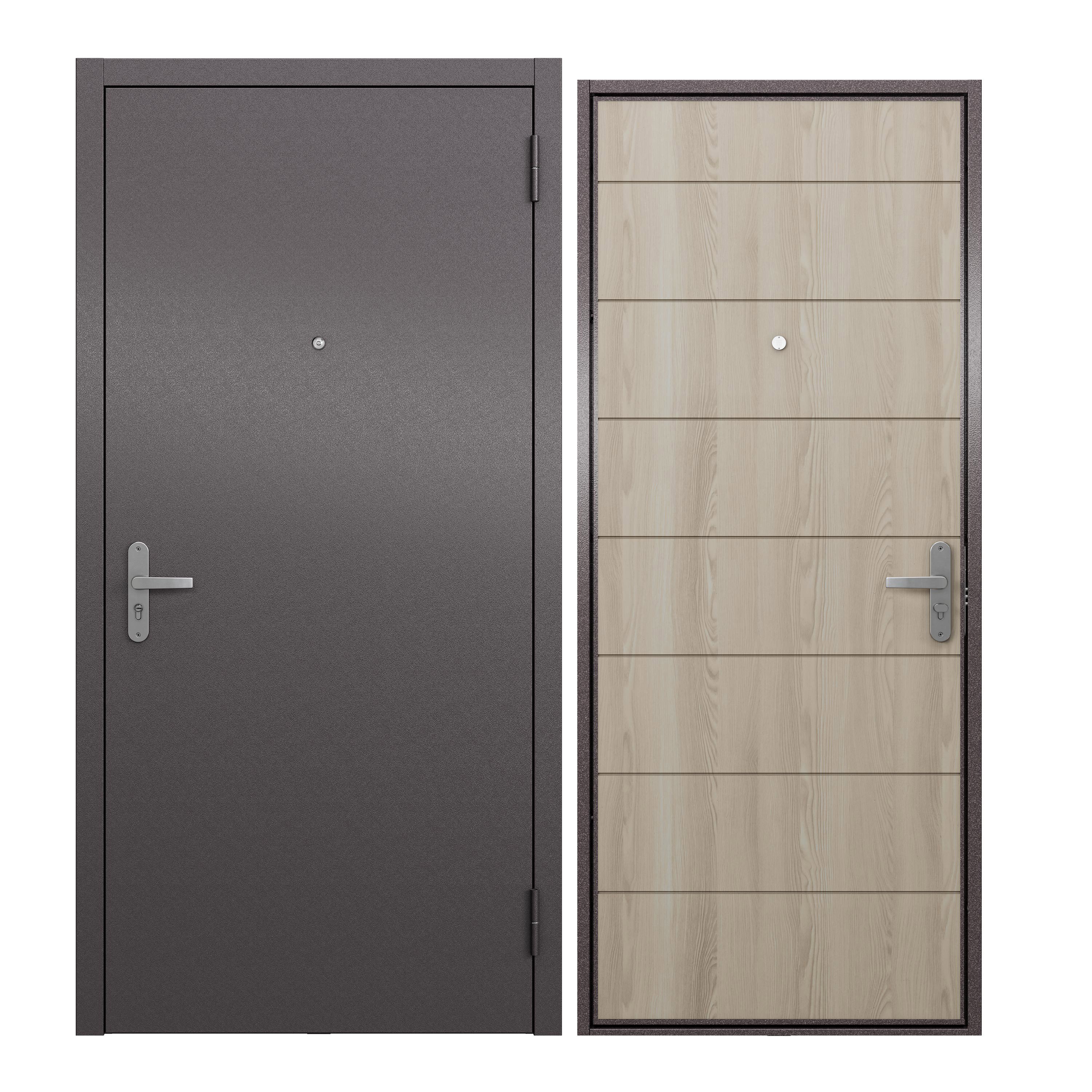 Изображение товара Входная дверь Unicorn Terminal-A 205x86 см, шоколад букле/ясень ривьера крем