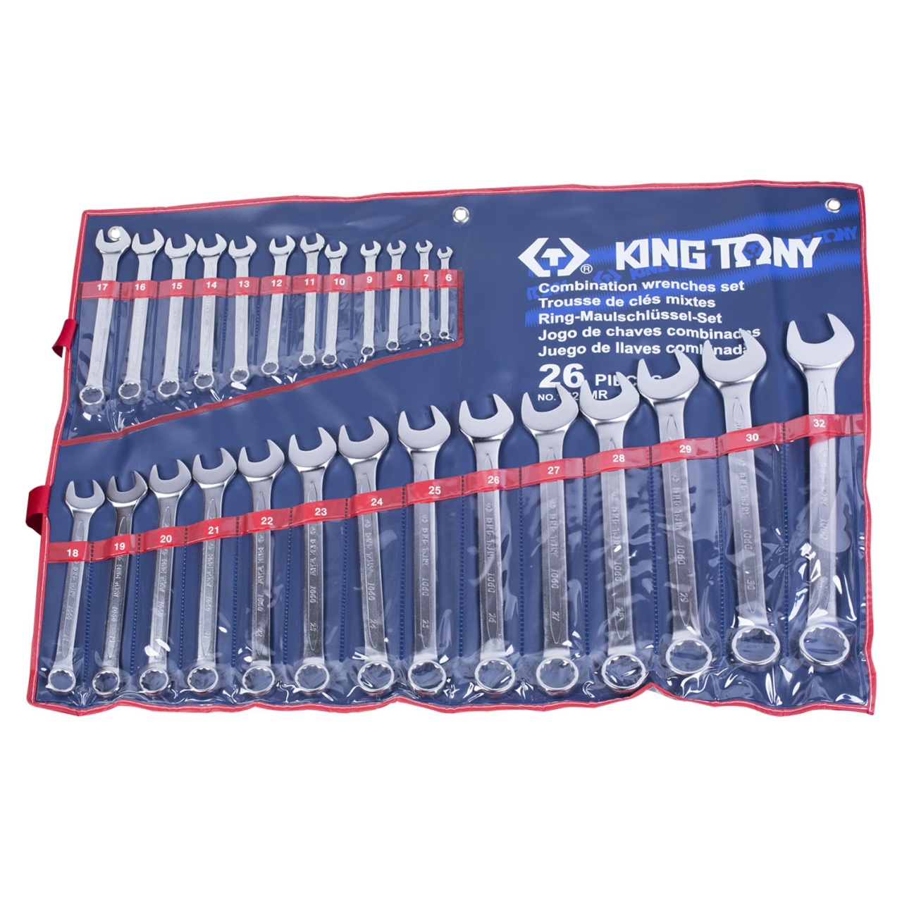 Изображение товара Набор ключей комбинированных KING TONY 1226MR 6-32 мм, 26 шт