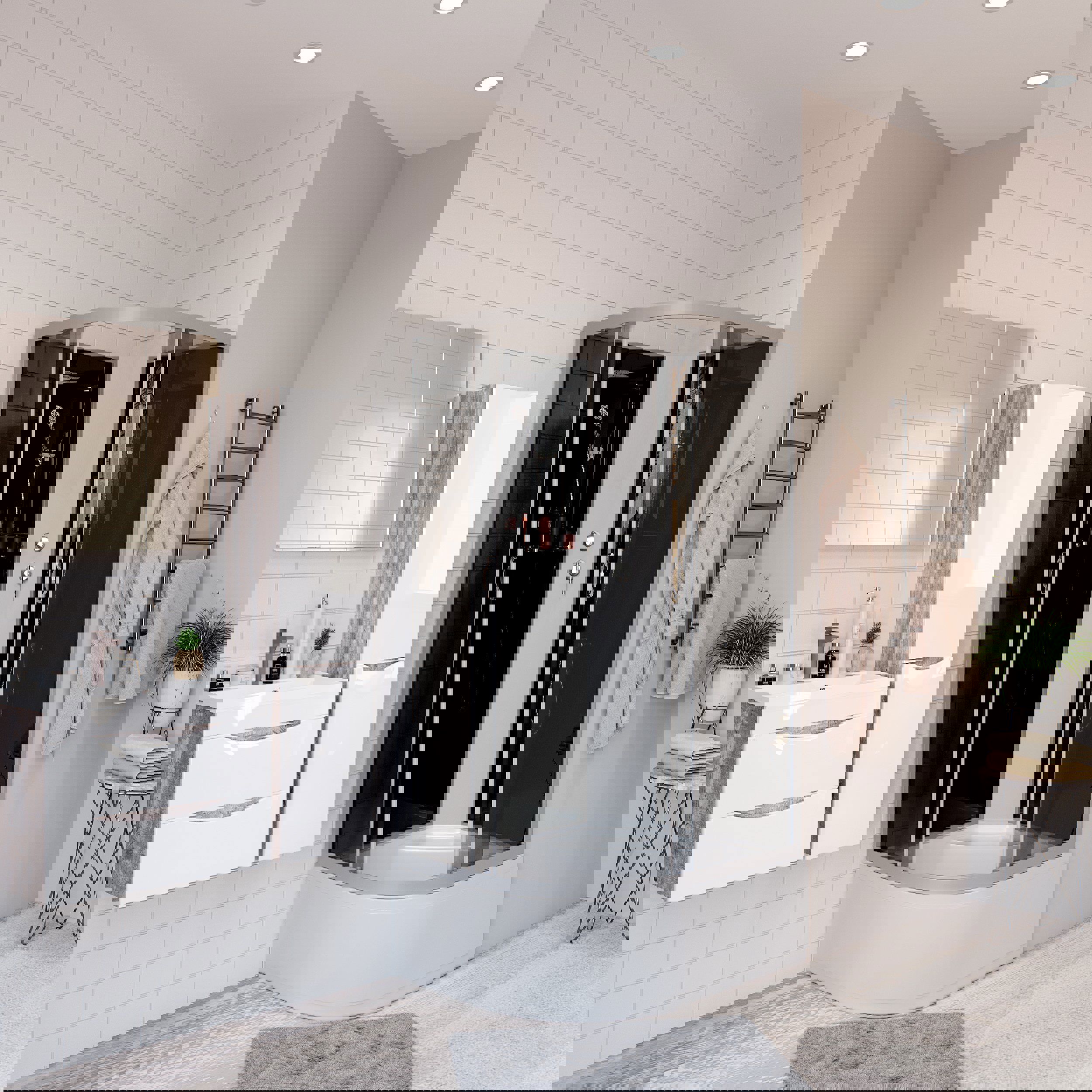 Изображение товара Душевая кабина Niagara 25101434RBK высокий поддон 120x80см