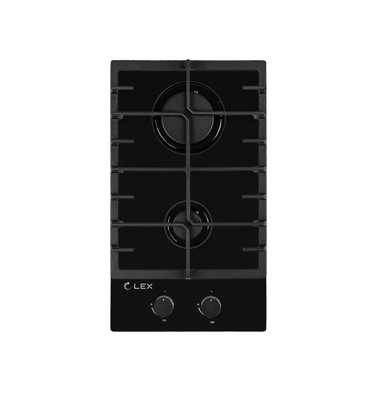 Изображение товара Газовая варочная панель Lex GVG 321 BL 30 см 2 конфорки черный