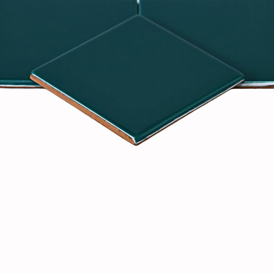 Изображение товара Керамическая плитка Modern ceramics Mini Tile Tempo glossy (99x99x7) 9.9x9.9см цвет бирюзовый