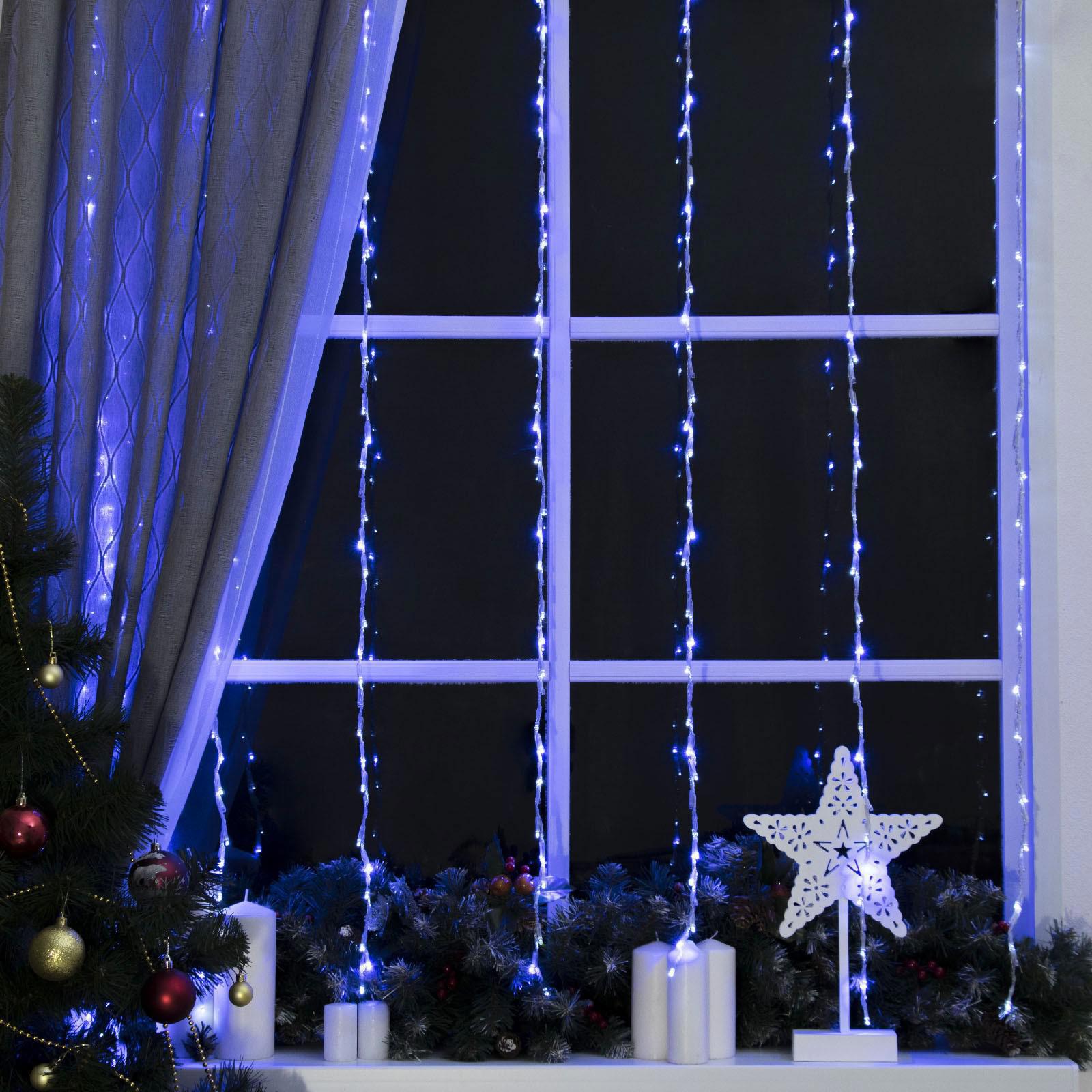 Изображение товара Электрогирлянда Luazon Lighting 2x2 м 400 ламп синий 8 режимов