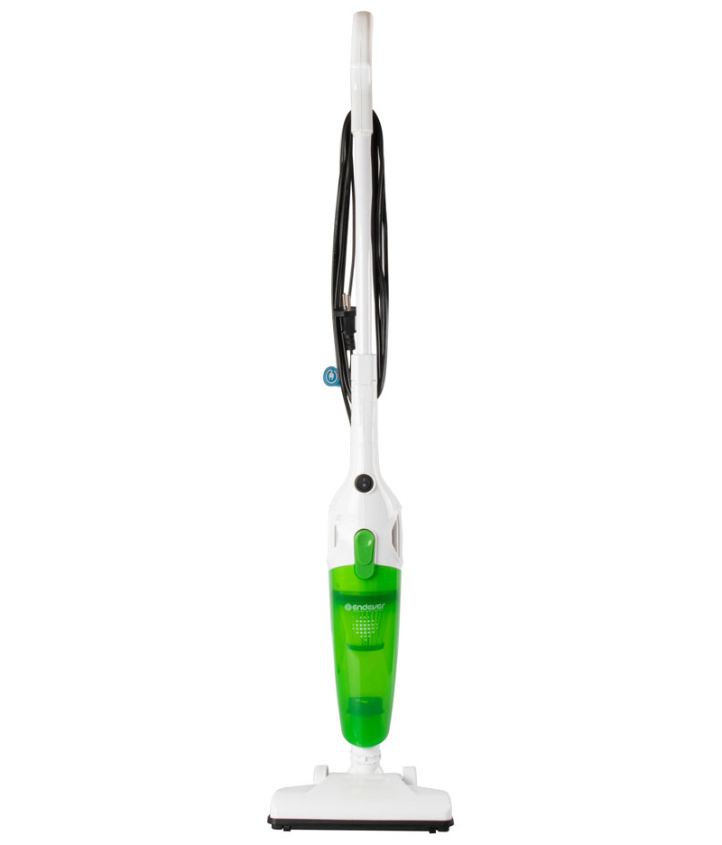 Изображение товара Вертикальный пылесос Endever SkyClean VC-279 с HEPA-фильтром 700 Вт белый зеленый