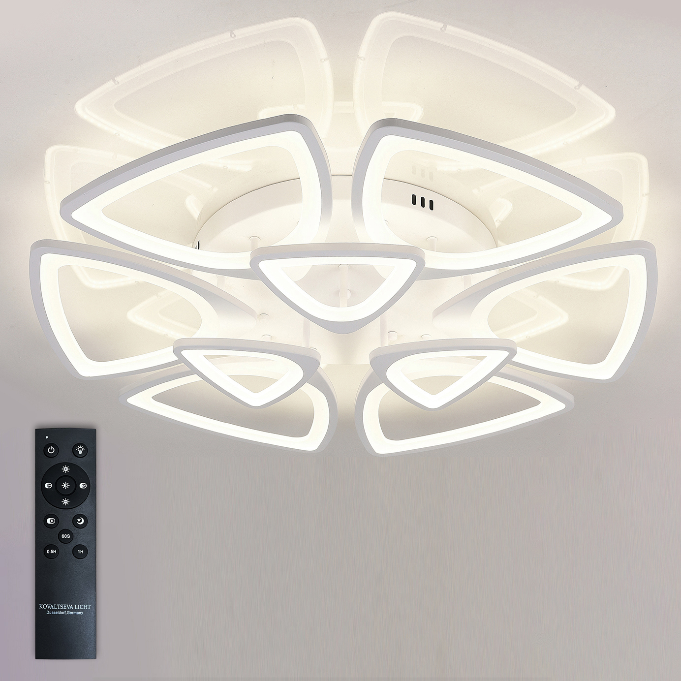 Изображение товара Люстра потолочная NATALI KOVALTSEVA KIRKE LED 81228 с пультом регулировки яркости и цвета