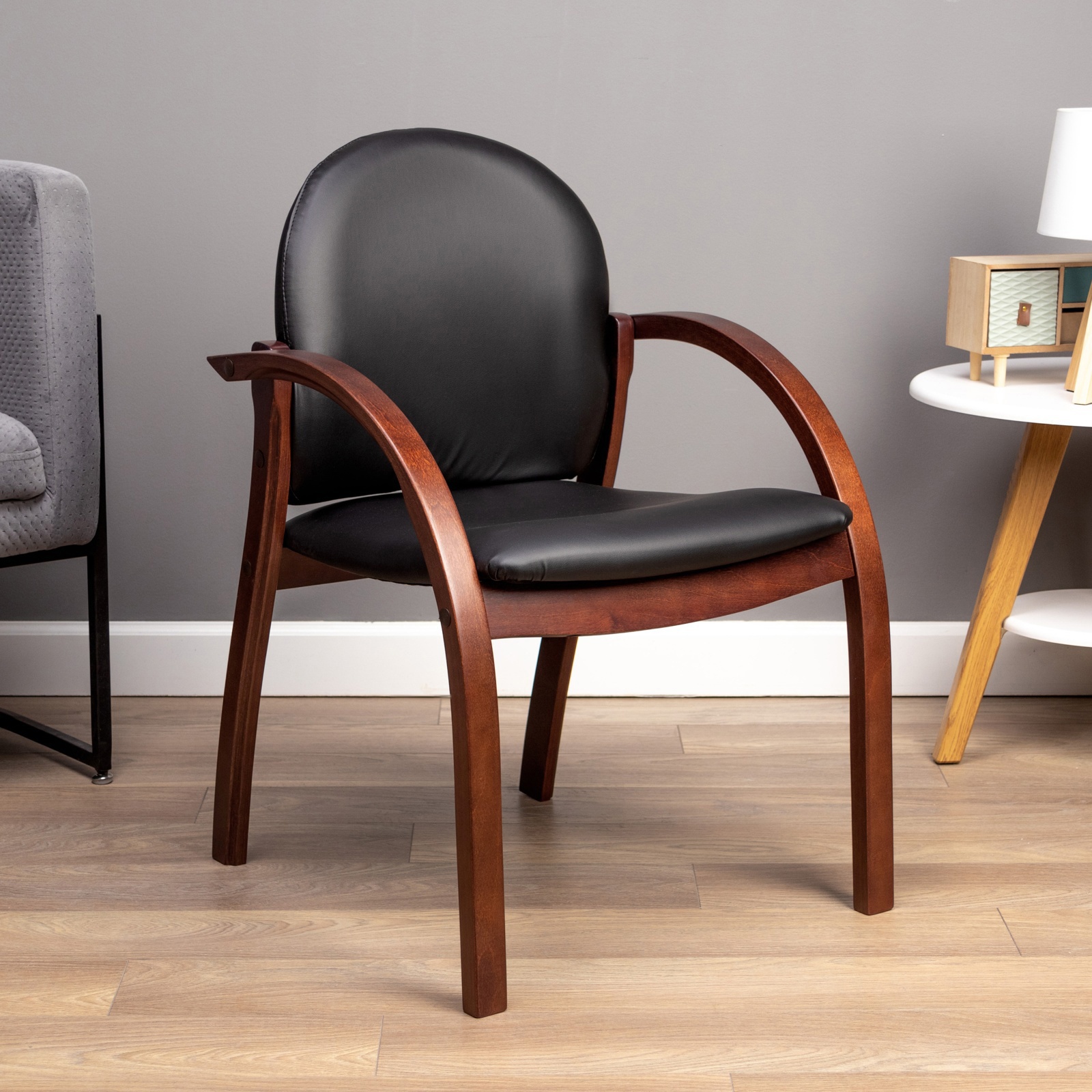 Изображение товара Стул Бюрократ 10349682 56x59x56 см эко кожа цвет черный