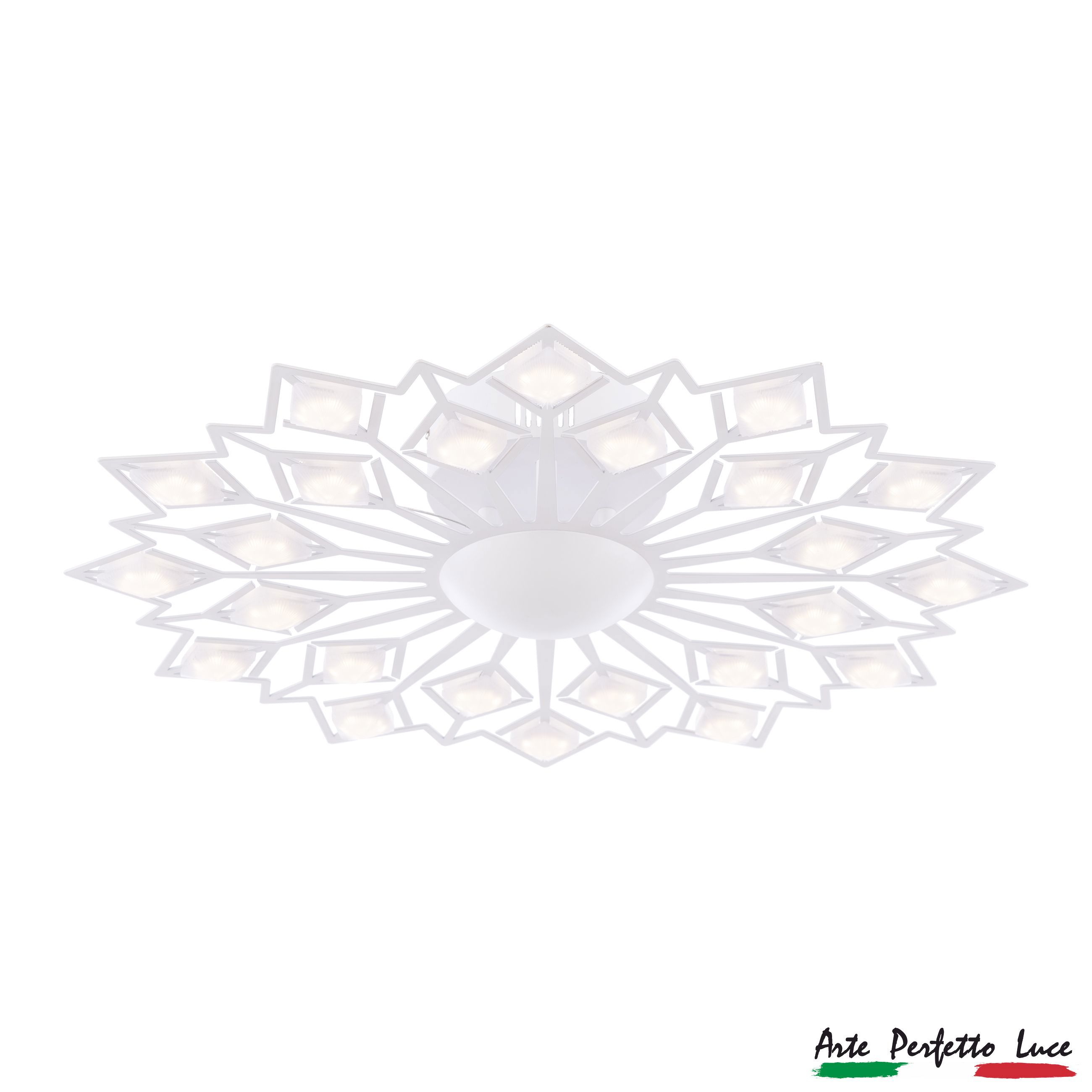 Изображение товара Люстра потолочная светодиодная Arte Perfetto luce 3307.mx8228-24w-550.white стильная светильник для