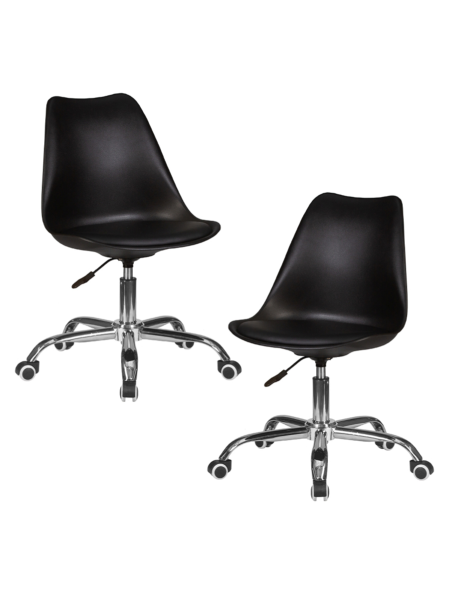 Изображение товара Набор офисных кресел DOBRIN MICKEY черный 2 шт