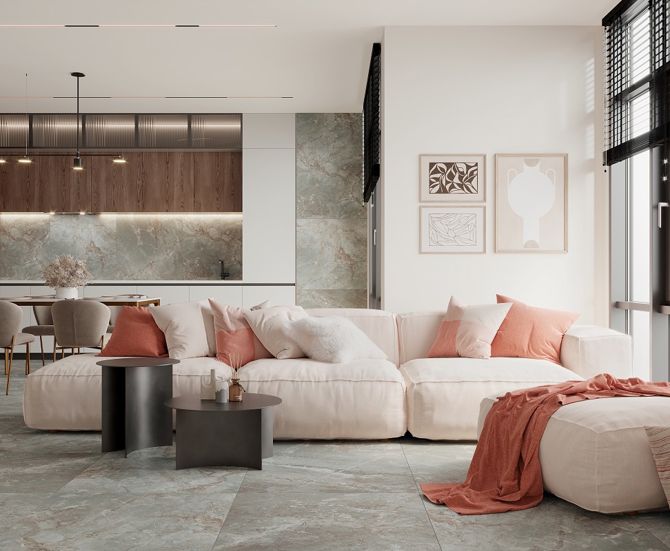 Изображение товара Керамогранит Laparet Gemini Olive 80x80 см матовый зеленый для пола и стен