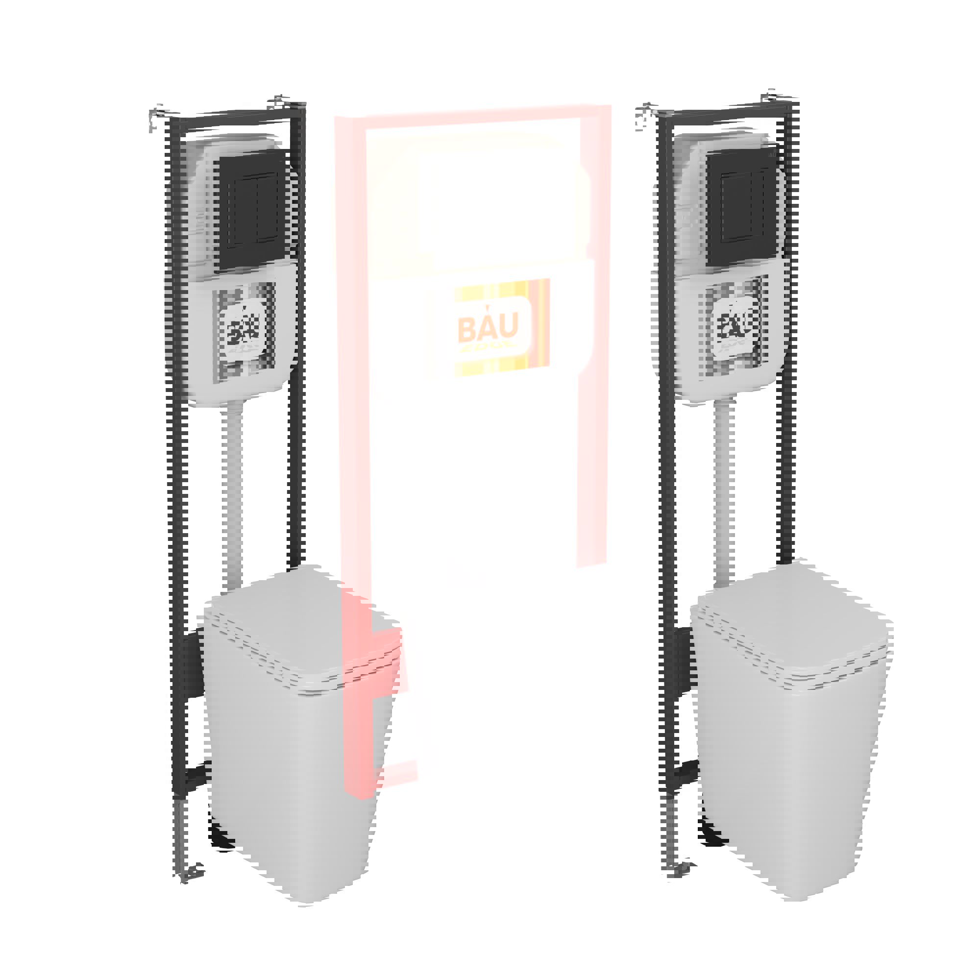 Изображение товара Комплект BAUEDGE NEO45700-BS0002-Q00003 6 в 1 для унитаза безободкового с инсталляцией