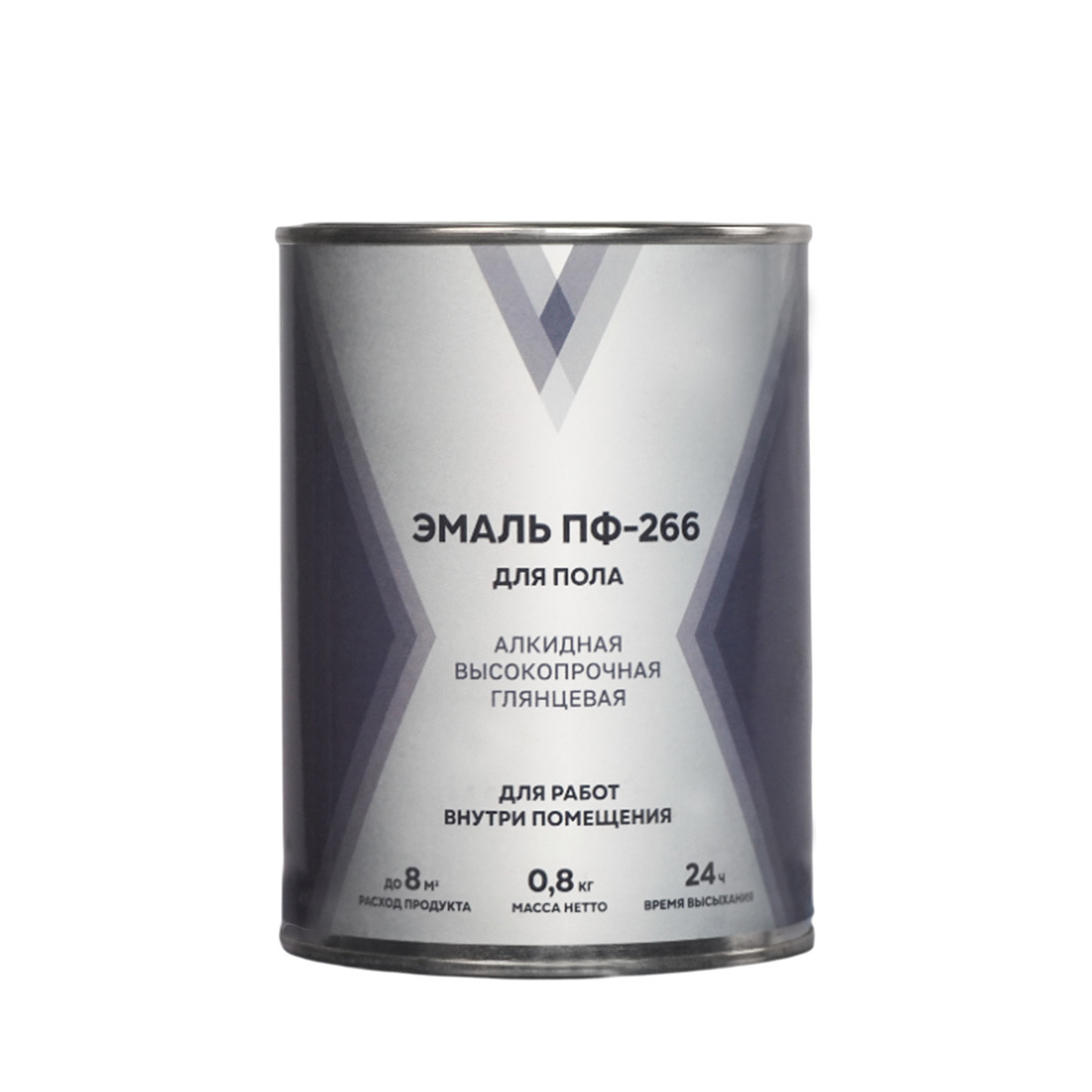 Изображение товара Эмаль V ПФ-266 глянцевая красно-коричневая 0.8 кг