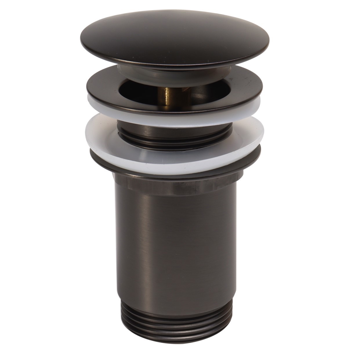 Изображение товара Донный клапан для ванны Maxonor pure life PL61-9 62 мм с пробкой латунь графит