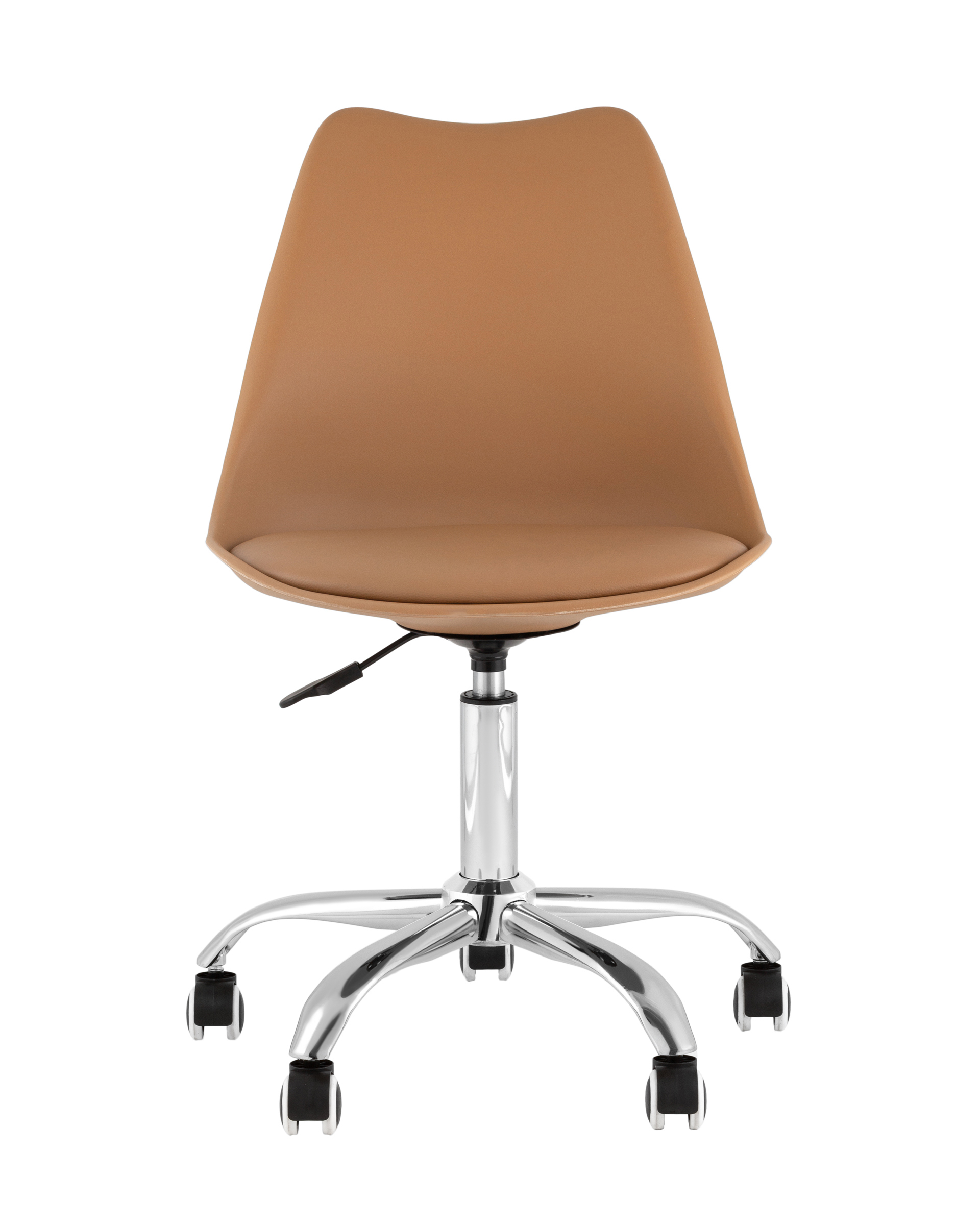 Изображение товара Офисное кресло Stool group Lightbrown 54x100 см искусственная кожа регулируемый по высоте