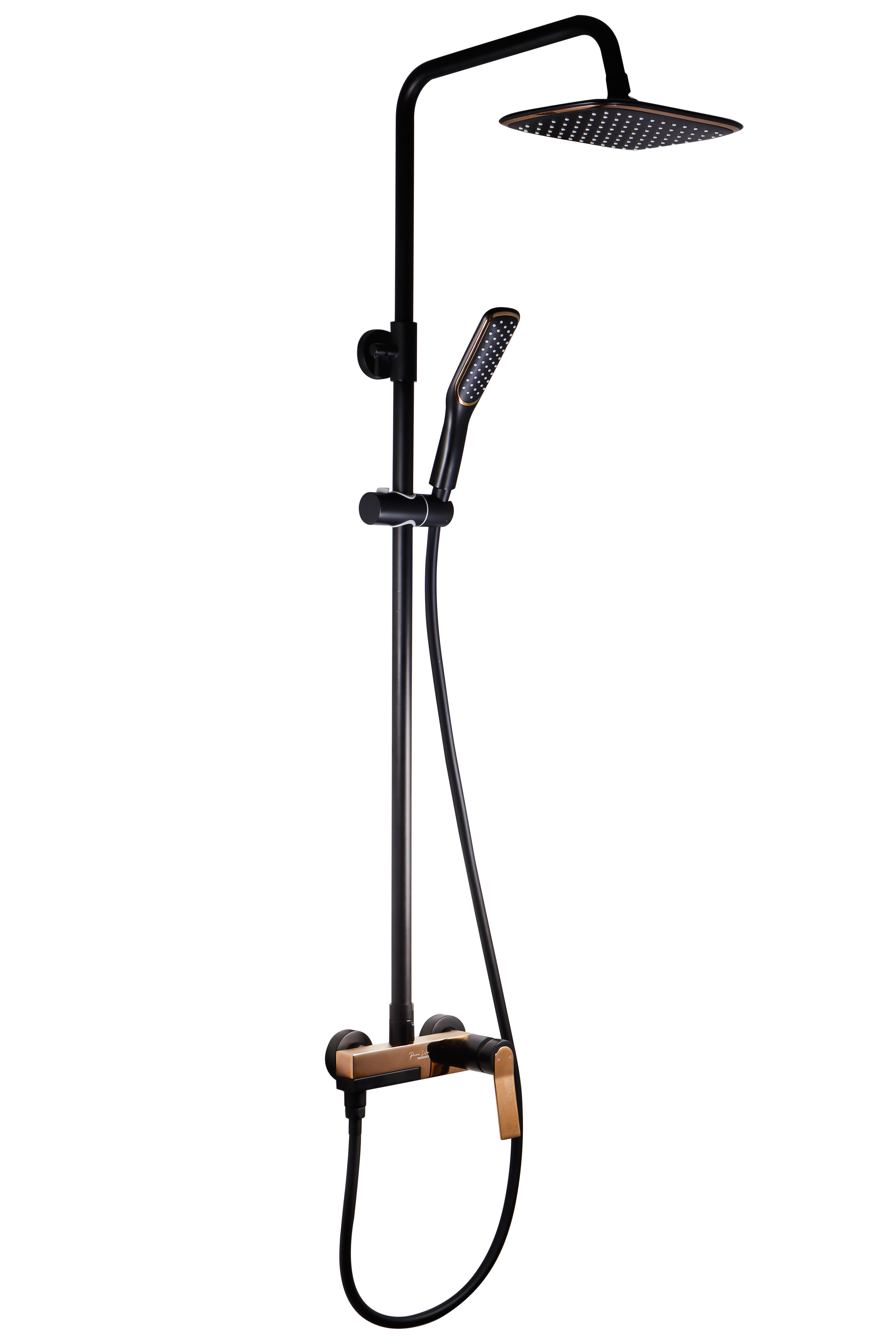 Изображение товара Душевая система Maxonor pure life Bliss PL2483 3 режима черная