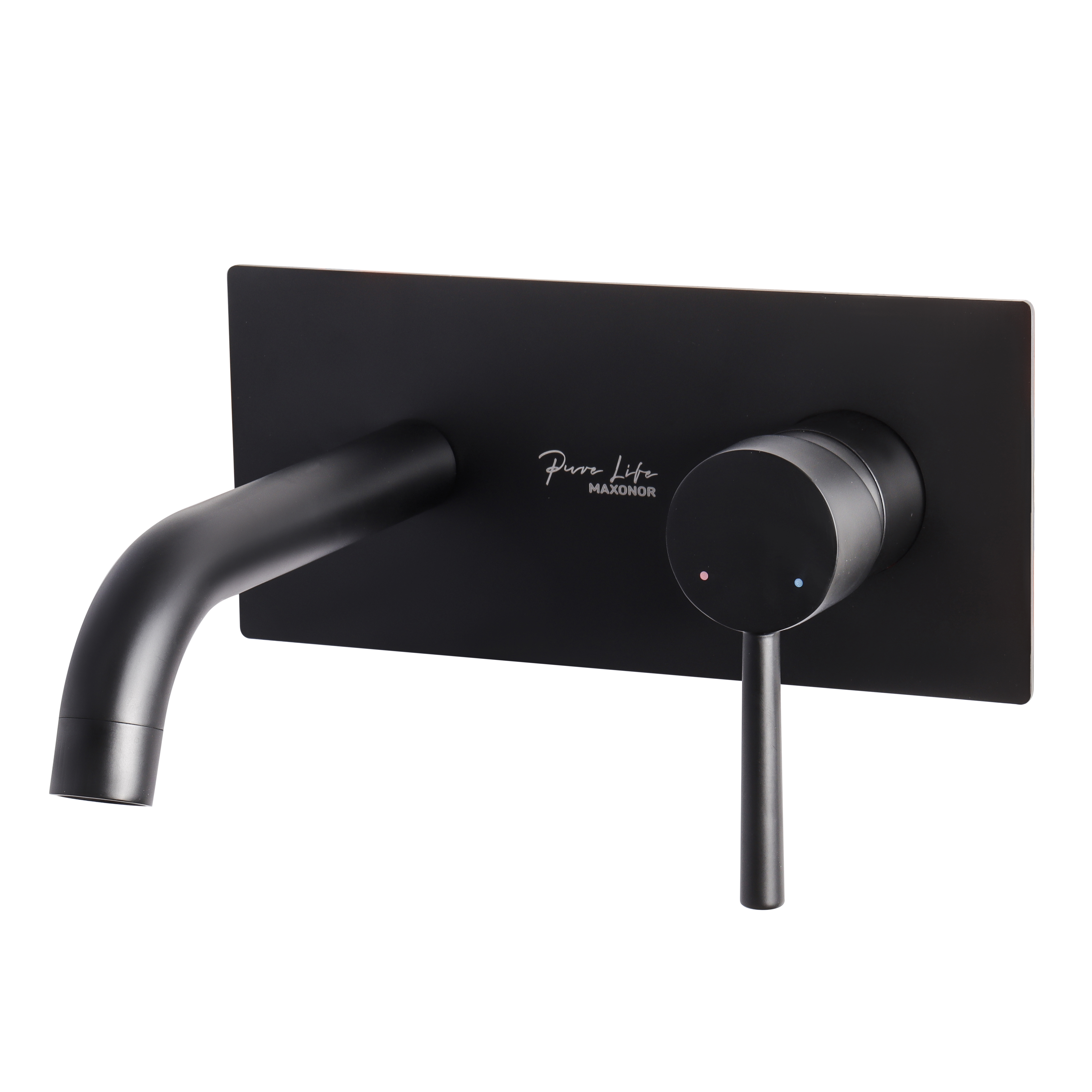 Изображение товара Встраиваемый смеситель Maxonor Pure Life Superior PL7287-7 рычажный цвет черный,черный матовый