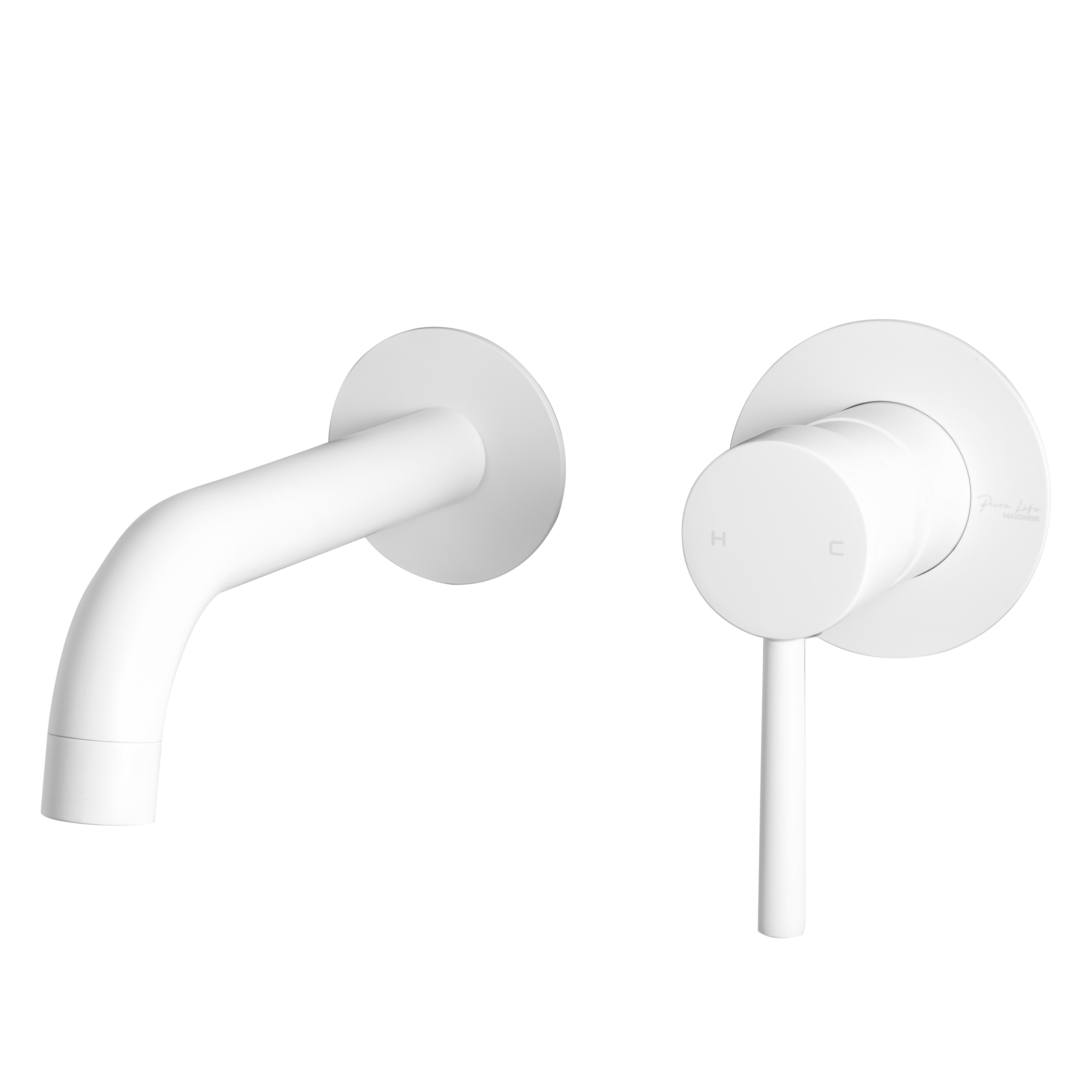 Изображение товара Встраиваемый смеситель для раковины Maxonor Pure Life Superior PL7287-8 белый матовый латунь