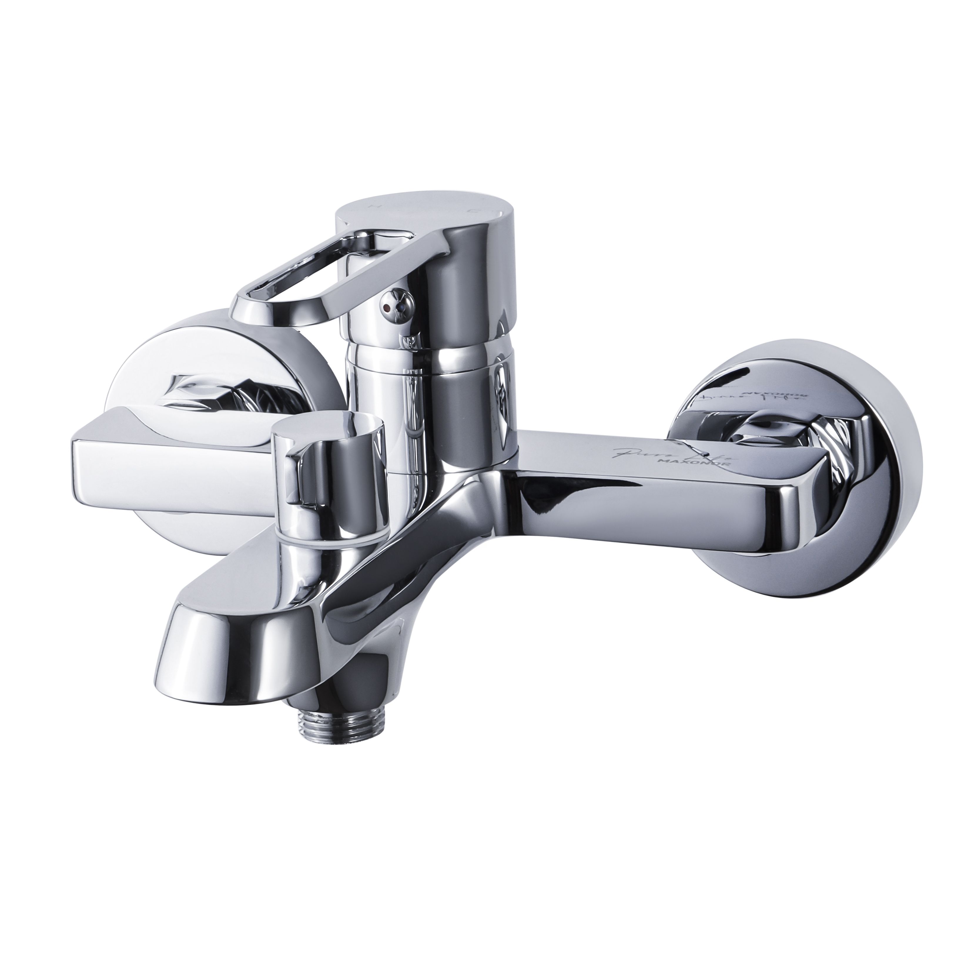 Изображение товара Смеситель для ванны Maxonor PURE LIFE однорычажный с душевой лейкой хромированный