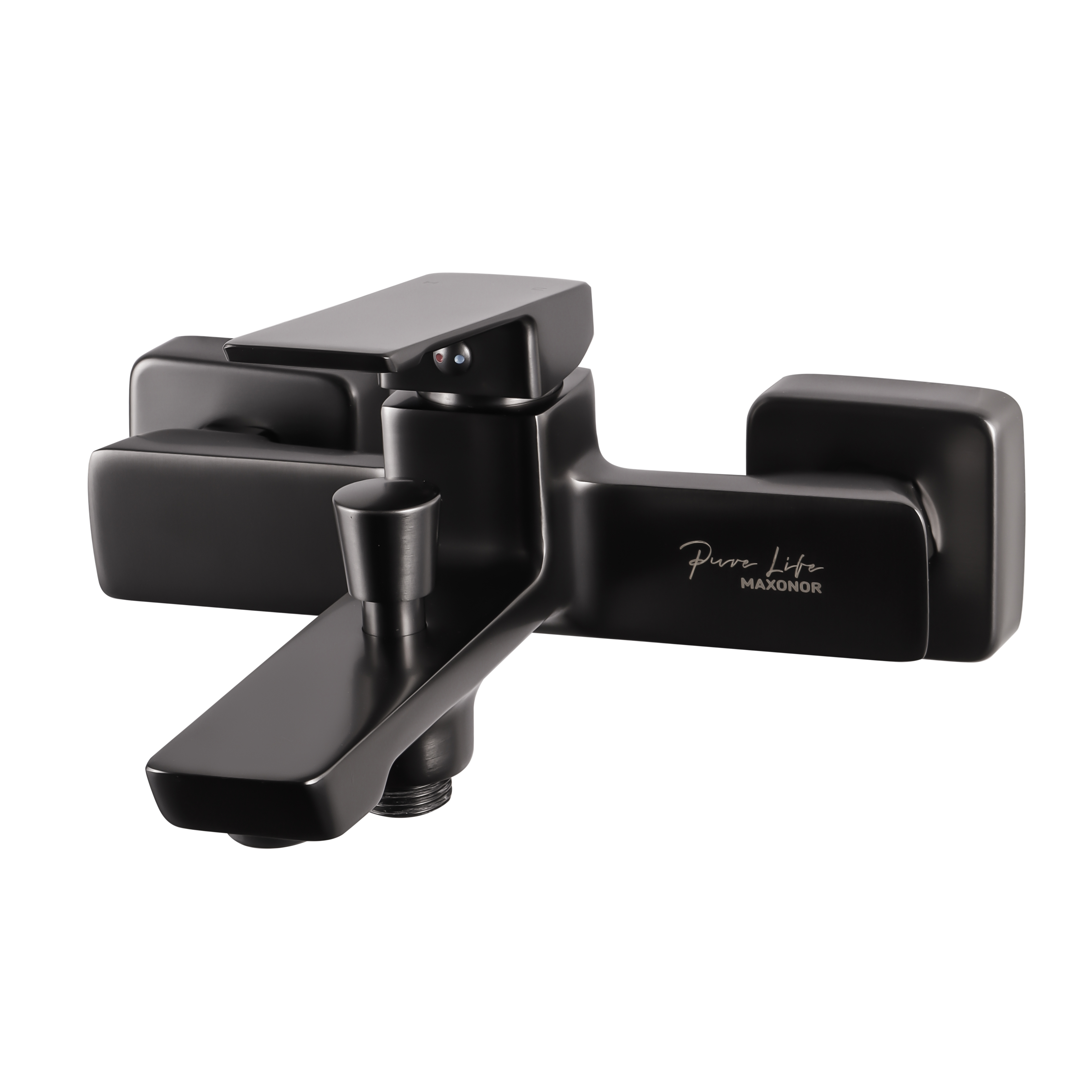 Изображение товара Одноручной смеситель для ванны Maxonor pure life Pl3290-9 с душевой лейкой графит