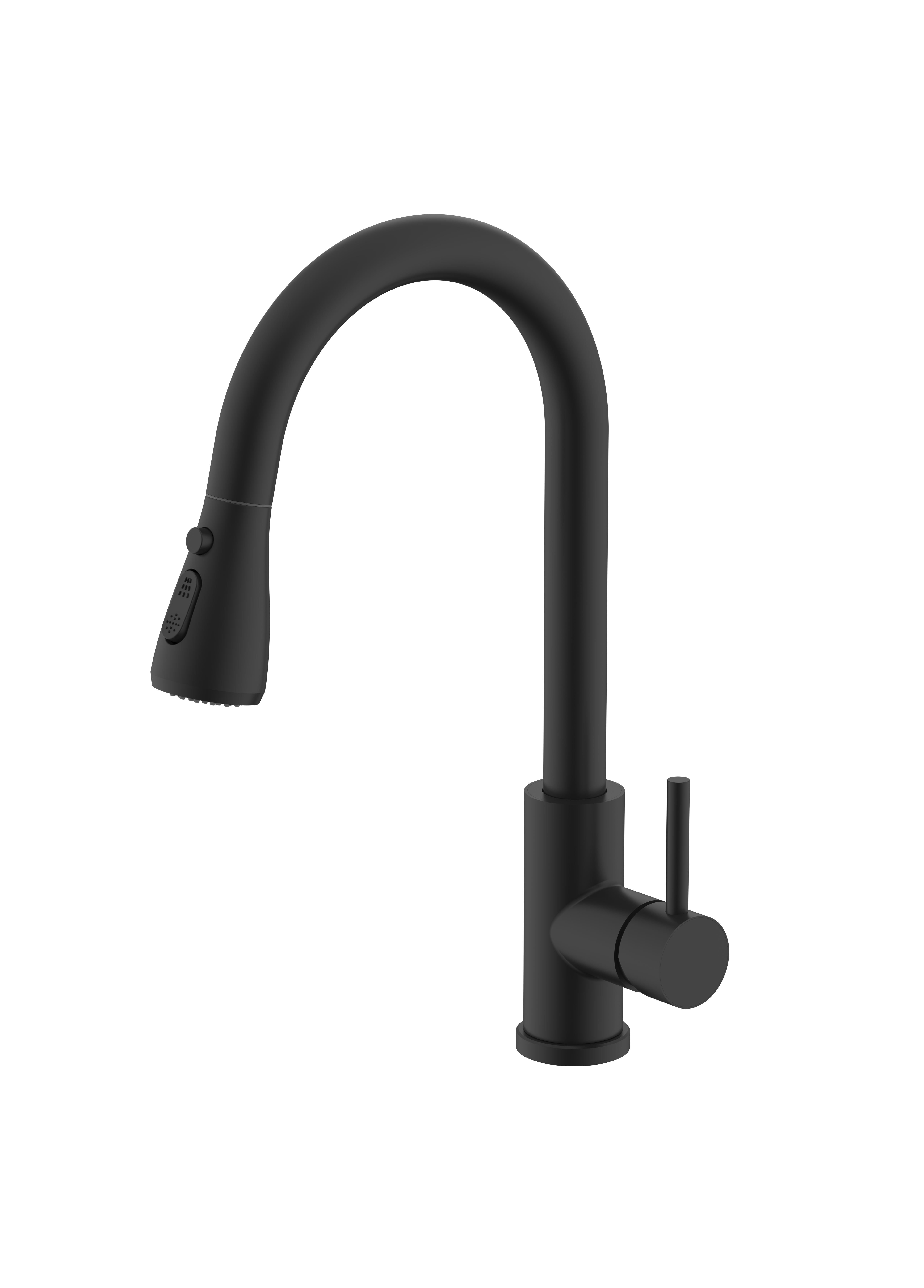 Изображение товара Смеситель для кухни S203 Splenka с выдвижным изливом черный матовый