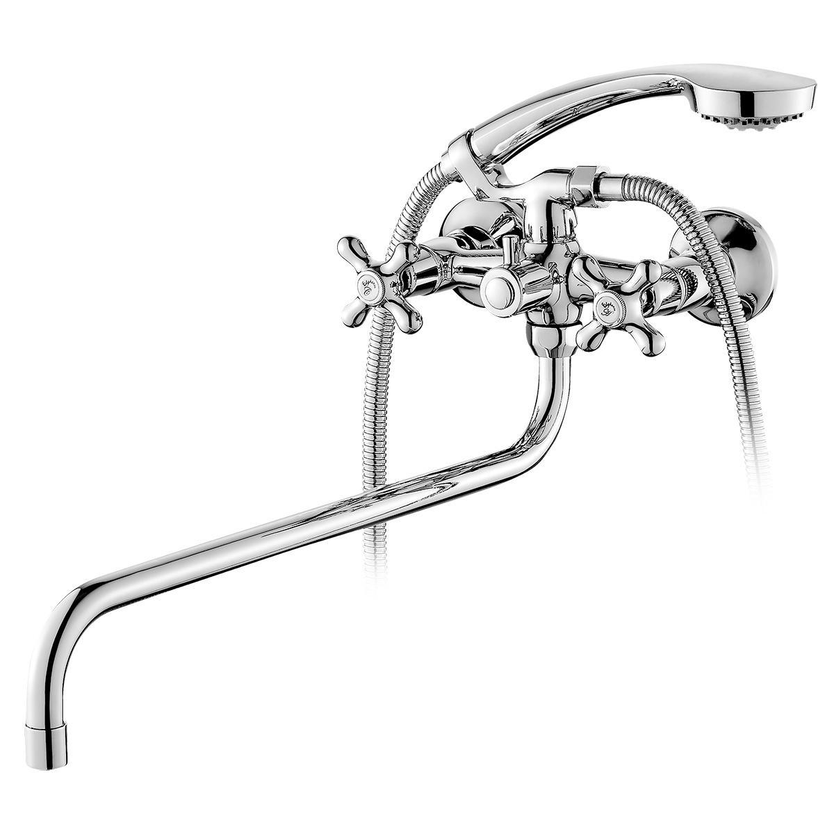 Изображение товара Смеситель для ванны Elghansa Retro 2702754-R двухвентильный хром