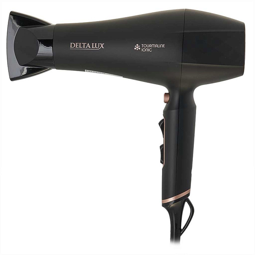 Изображение товара Фен DELTA LUX DE-5001 турмалиновая ионизация 2200Вт черный