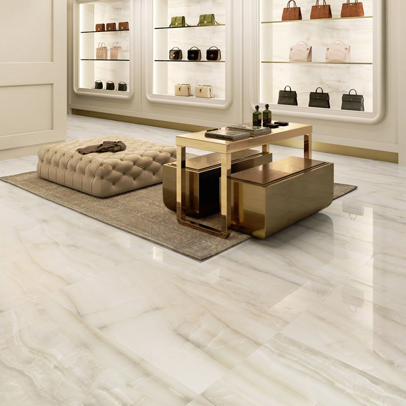 Изображение товара Керамогранит Sant Agostino Akoya 11164 60x120 см глянец бежевый эффект мрамор