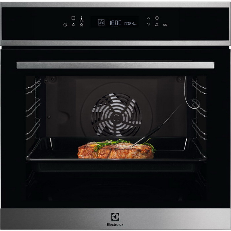 Изображение товара Встраиваемый духовой шкаф Electrolux EOE7C31X 72л Черный с конвекцией и грилем