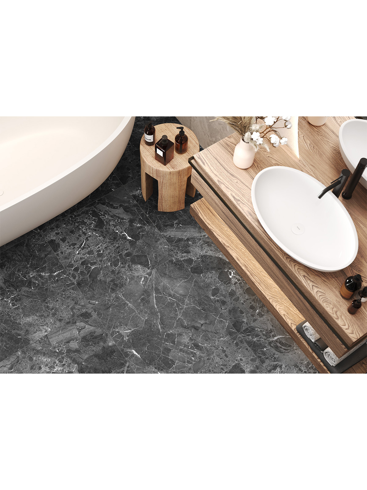 Изображение товара Керамогранит Delacora Greiny 6060GRY99 60x60 см черный