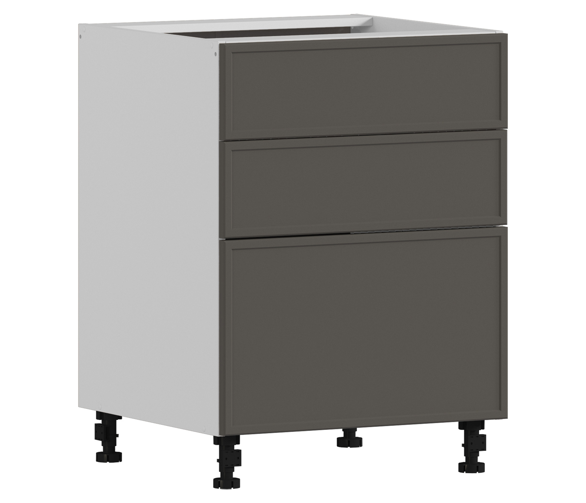 Изображение товара Модуль Столплит Регина квадро 3453603600101 60x82x56 см ЛДСП цвет белый/МДФ квадро базальт