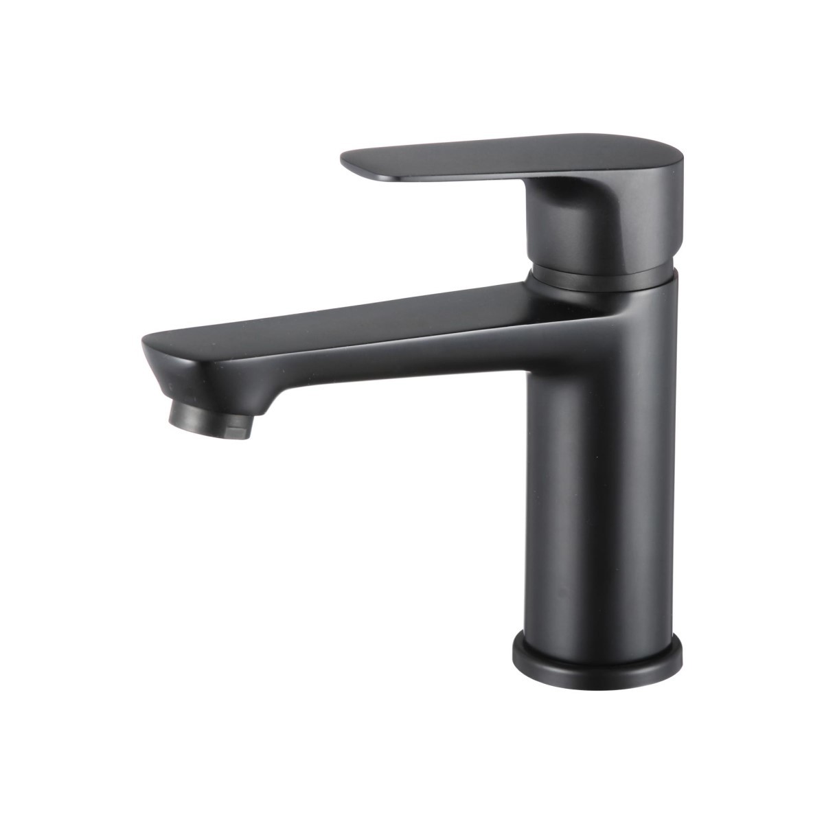 Изображение товара Современный черный однорычажный смеситель для раковины Olive's 26100TSB