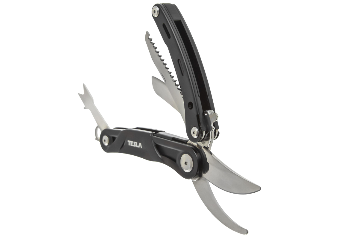 Изображение товара Мультитул TESLA МТ-06 садовый с секатором пилой и ножом компактный