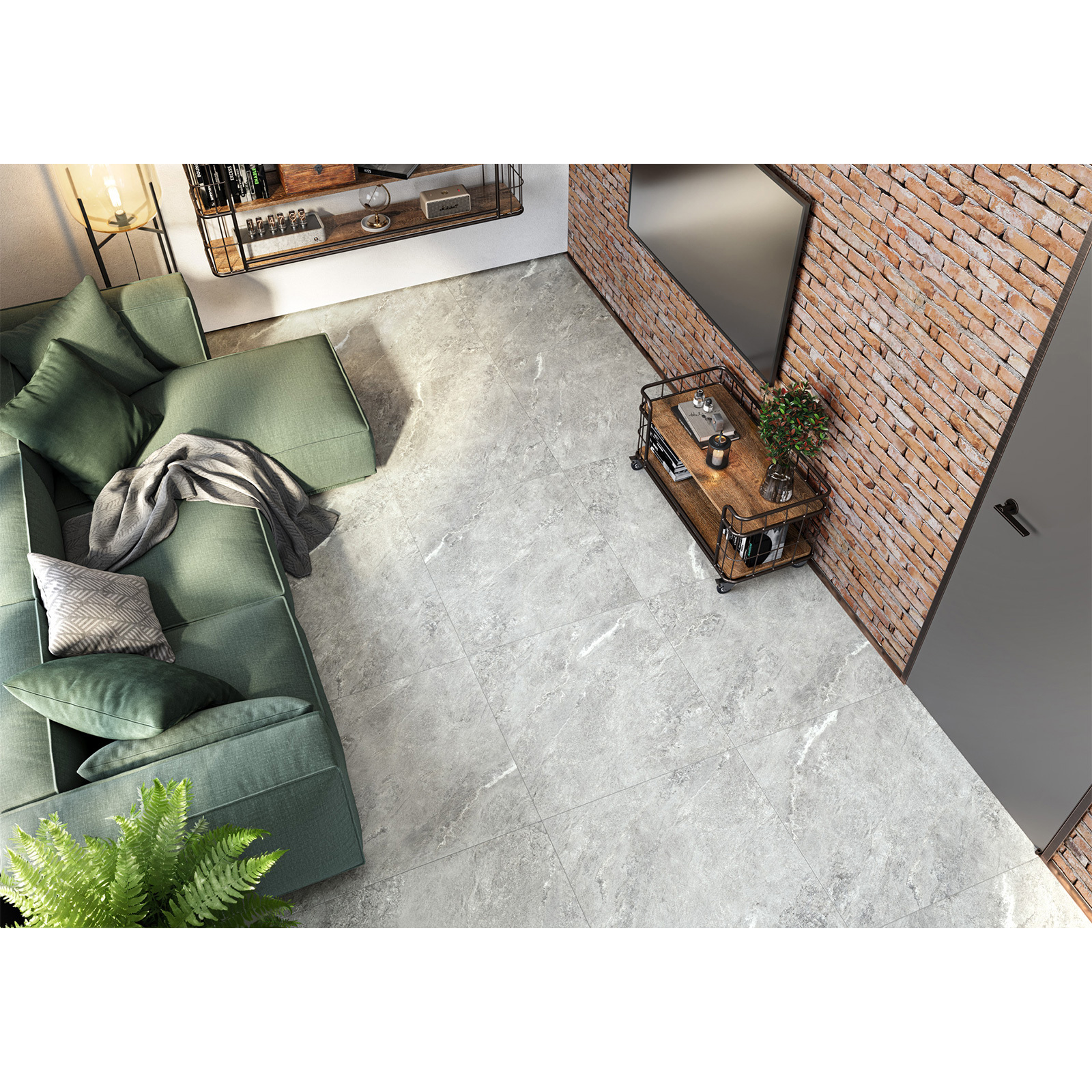 Изображение товара Керамогранит Gлазурованный LCM Ajax Gray 80x80 см 1.92 м2 матовый