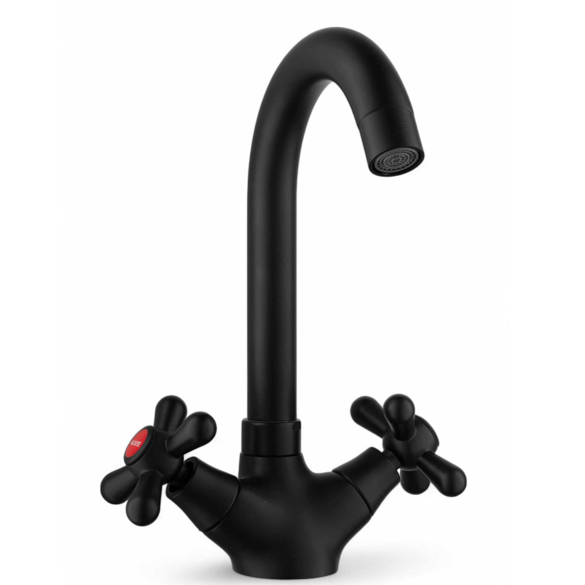 Изображение товара Кухонный смеситель Aloute A6213H-11 поворотный излив 20 см черный матовый