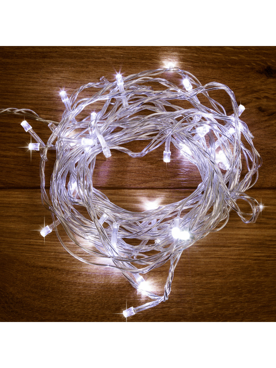 Изображение товара Гирлянда ПВХ Neon-night 304-025 10 м белый с 8 режимами свечения