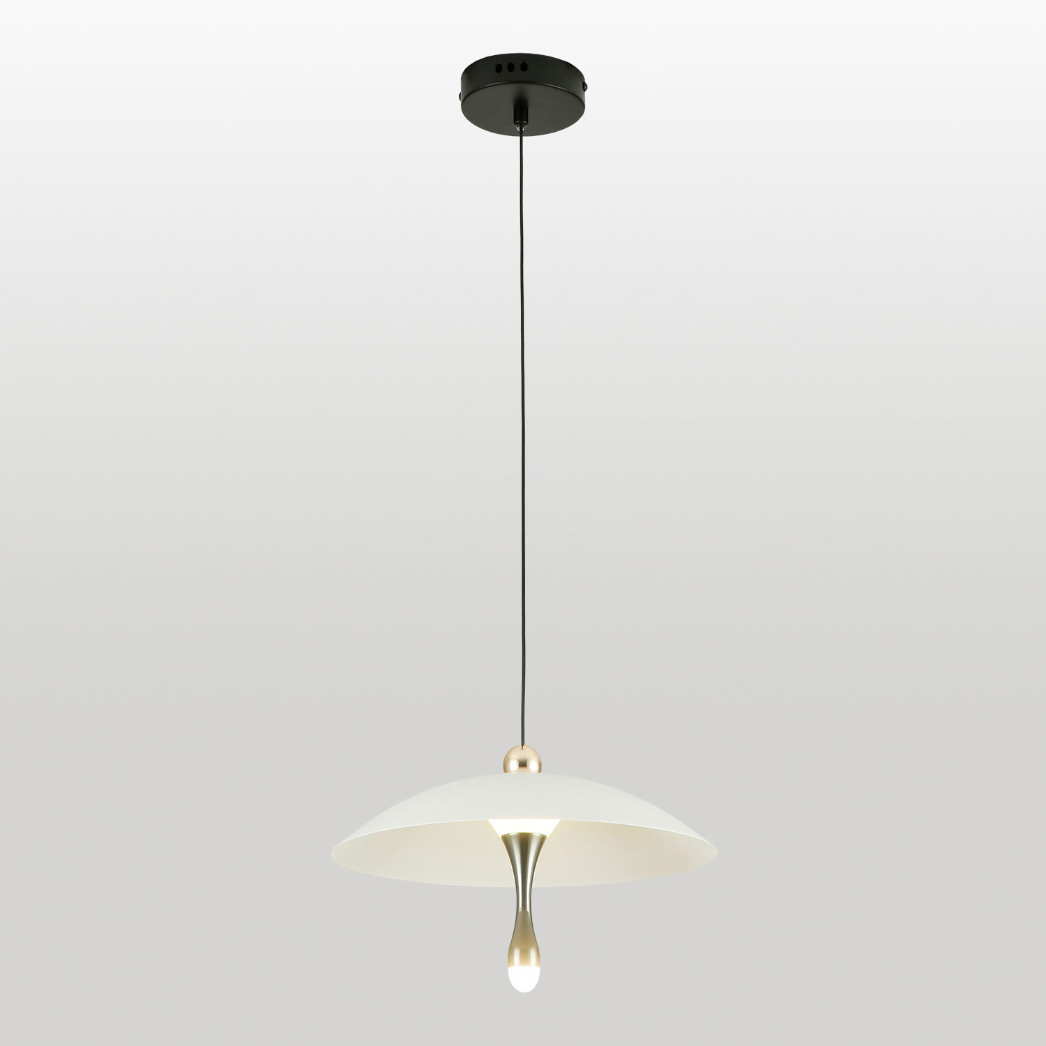 Изображение товара Подвесной светильник Lussole Irvine IP20 нейтральный белый черный современный стиль