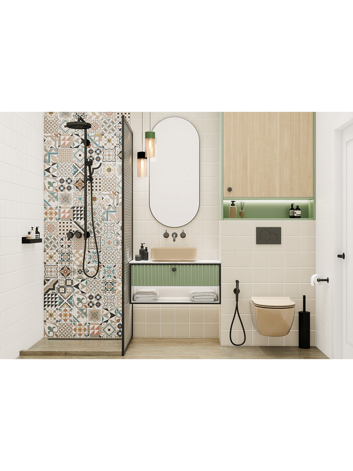 Изображение товара Настенная плитка New Trend Design art WT36DST01 30x60 см серый
