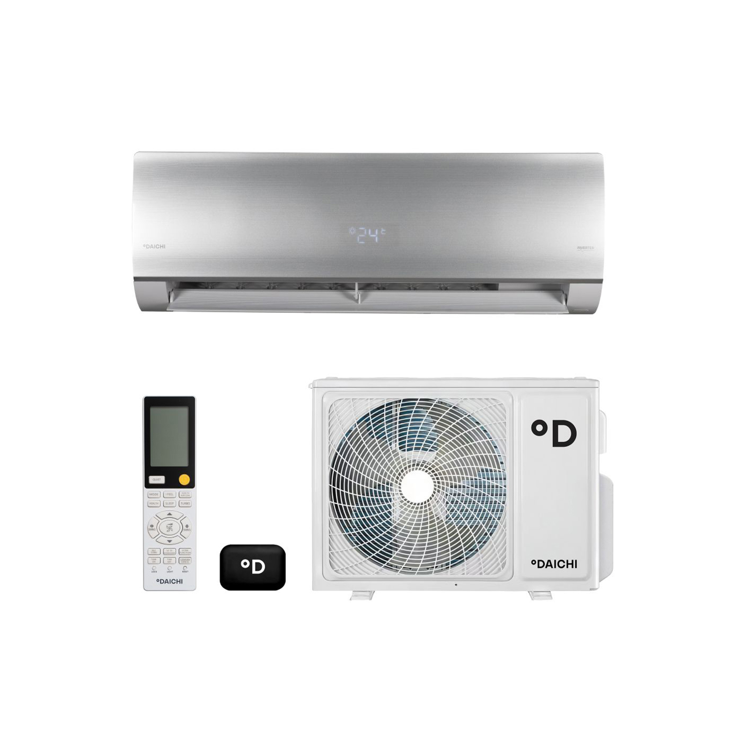 Изображение товара Сплит-система инверторная Daichi UNI25AVQS1R/UNI25FVS1R 9K BTU охлаждение/обогрев с Wi Fi
