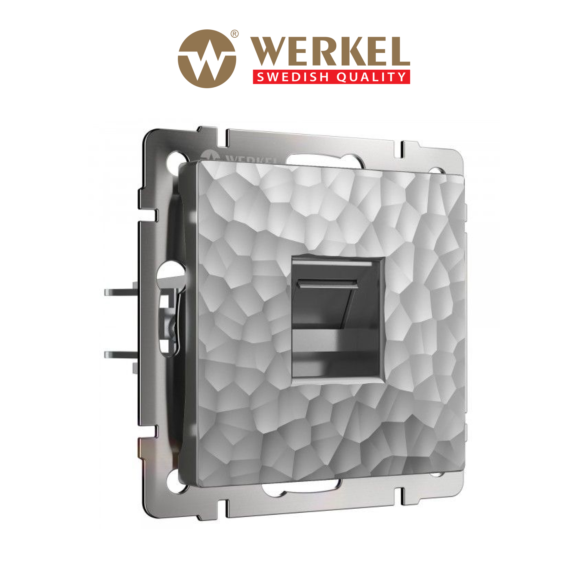 Изображение товара Розетка RJ45 встраиваемая Werkel a052071, цвет серебряный