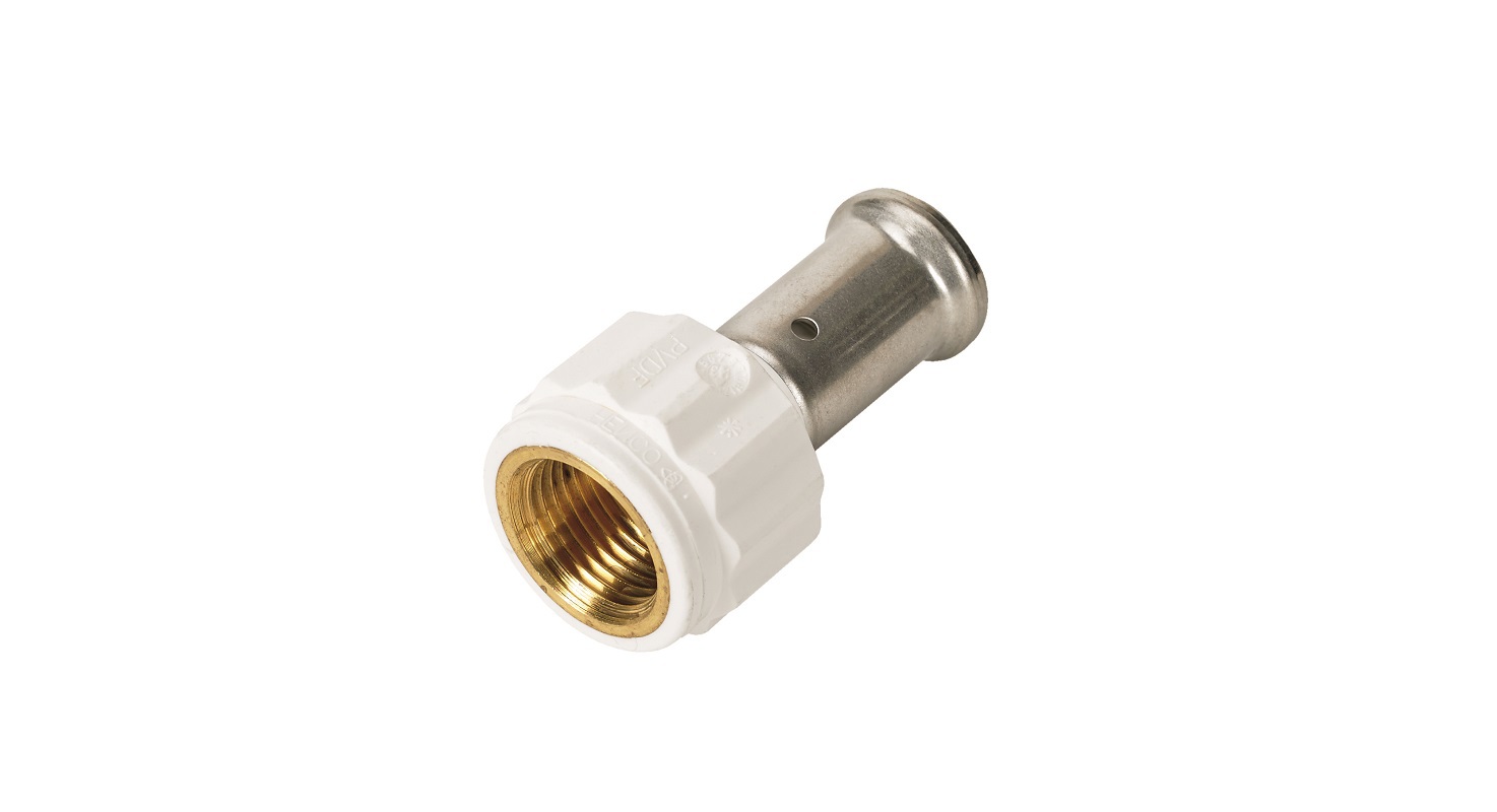 Изображение товара Муфта комбинированная Henco 1/2"x20 мм ВР PVDF 18PKW-2004