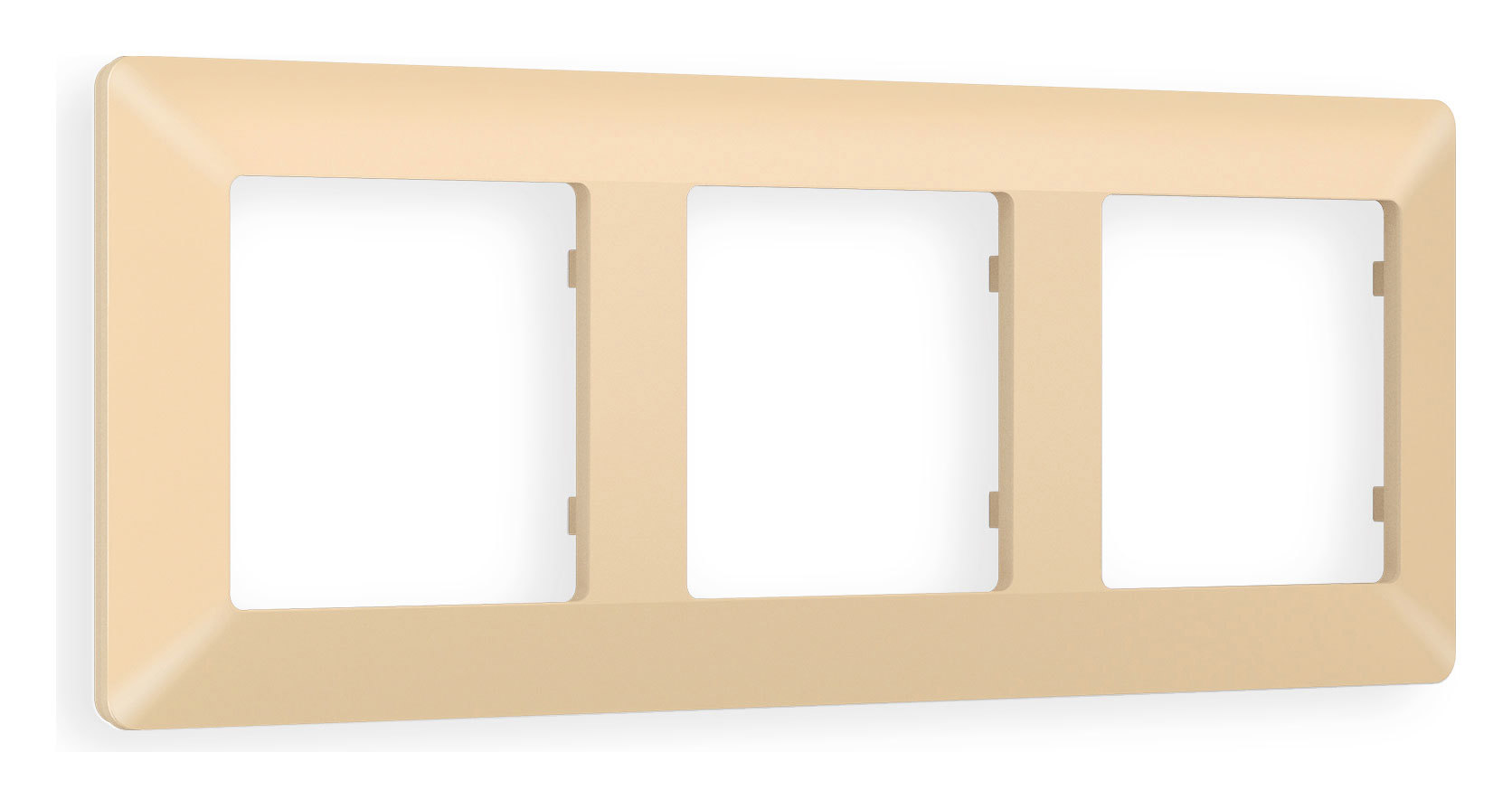 Изображение товара Ambrella volt Alfa Line AF110603 рамка для розеток и выключателей 3 поста шампань