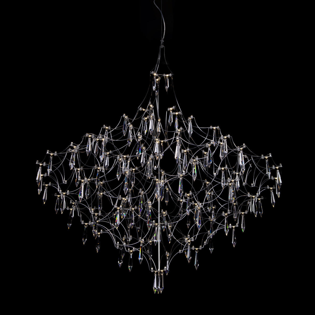 Изображение товара Светильник подвесной светодиодный Loft It Mira 10259-1000 silver asfour 17.33 м² теплый белый (желтый) свет цвет серебро