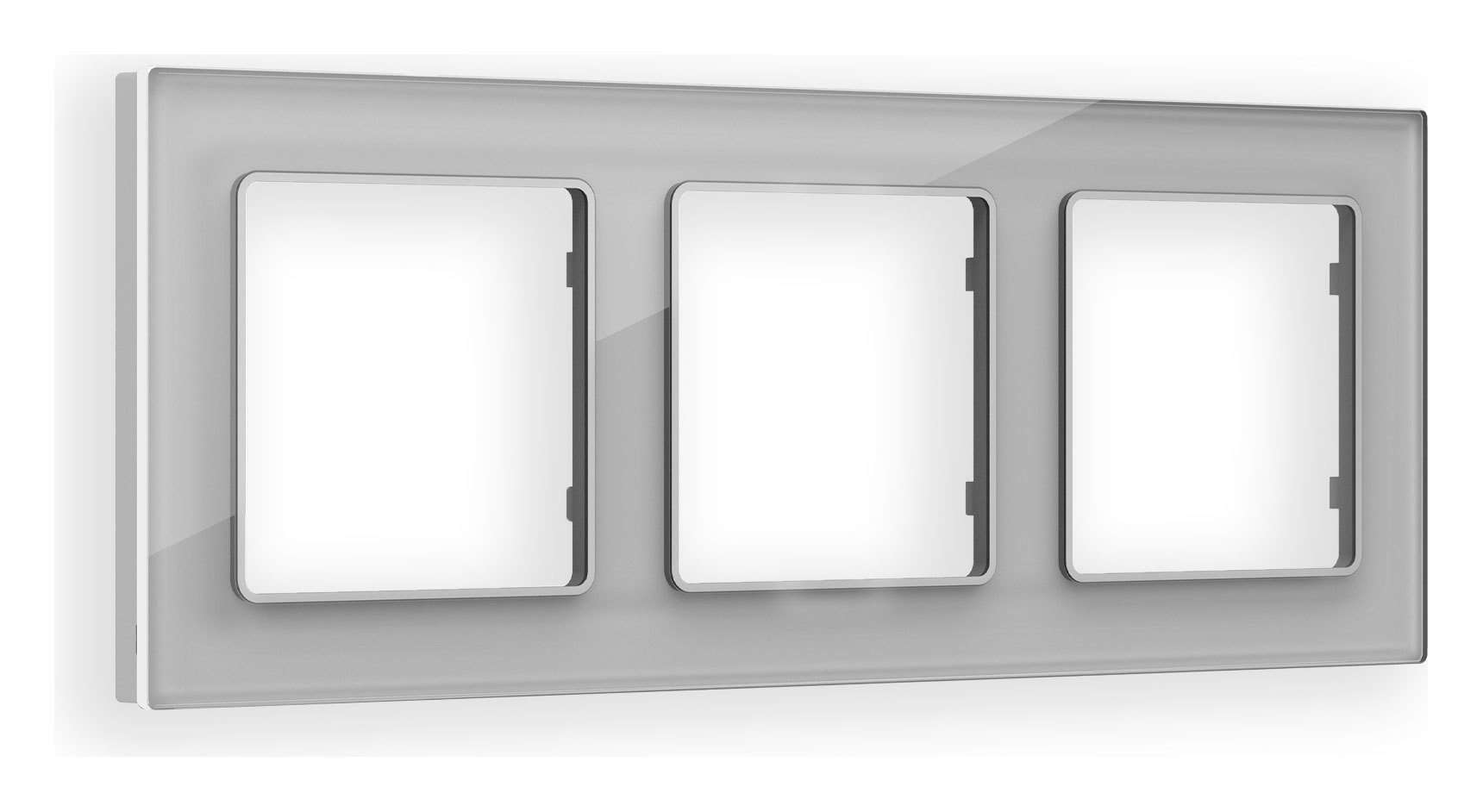 Изображение товара Рамка для розеток и выключателей Ambrella volt Alfa Platos AF330403 3 поста цвет серебро Изображение товара Рамка для розеток и выключателей Ambrella volt Alfa Platos AF330403 3 поста цвет серебро