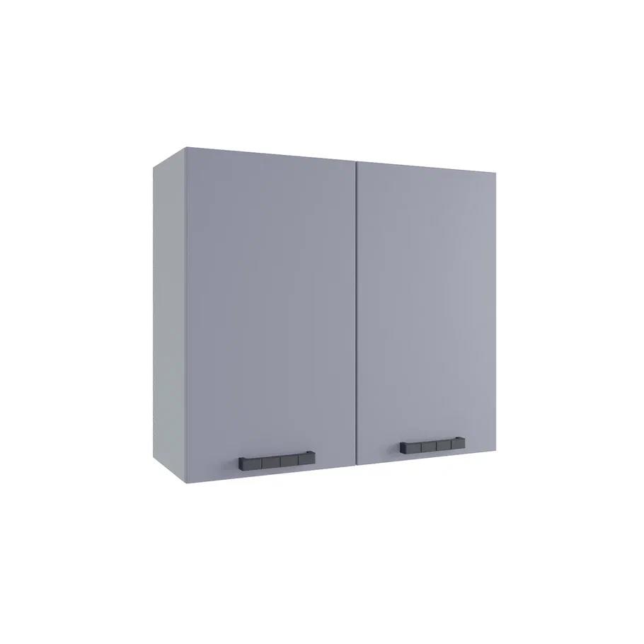 Изображение товара Кухонный навесной гарнитур Nova 80x70x30 см из ЛДСП светло-серого цвета