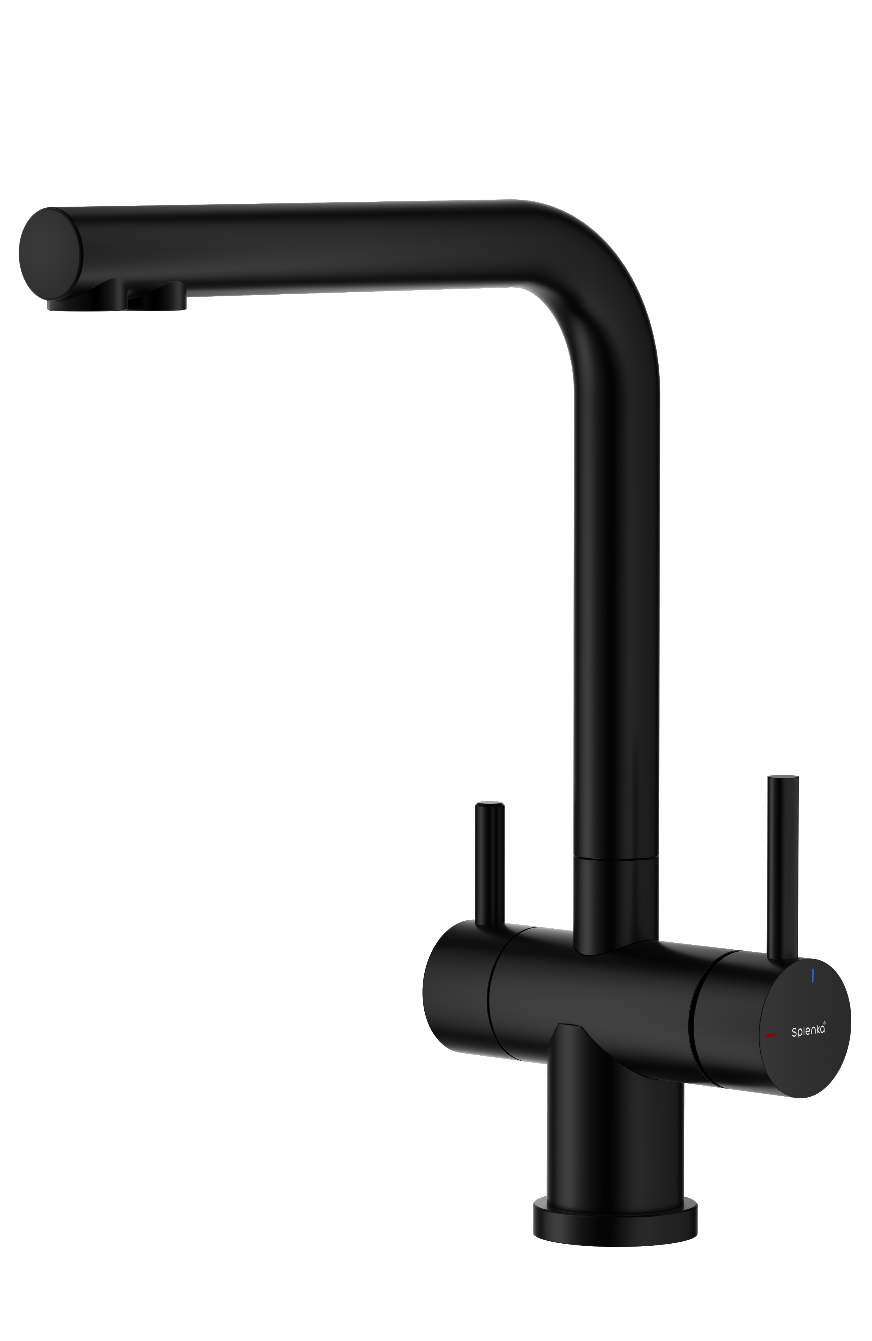 Изображение товара Смеситель для кухни S70 Splenka черный настольный однорычажный с гибким изливом